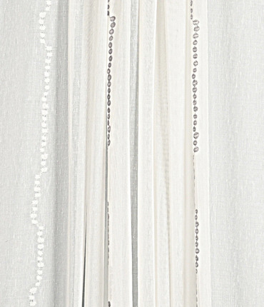 Ύφασμα Γάζα 'Mellio' με Κεντητό Ριγέ Σχέδιο διαθέσιμο σε Διάφορες Αποχρώσεις